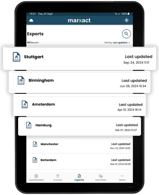 Gets your data from the field to your (home) office in real-time.