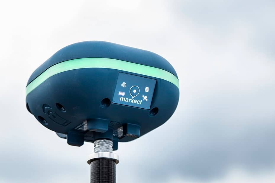 UNI-GR1 on a survey pole close-up