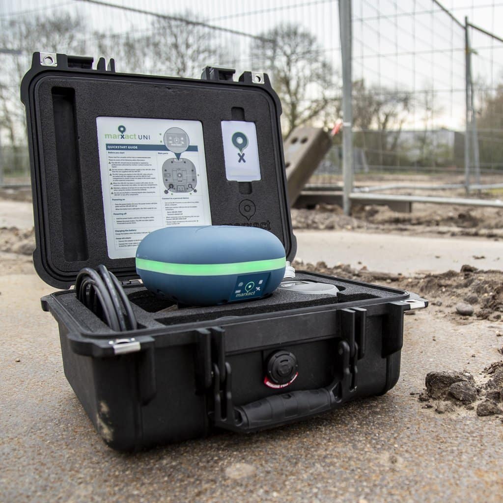 UNI-GR1 in a suitcase