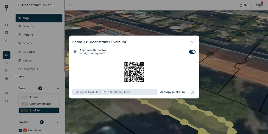Share projects in marXact's UNI-Cloud